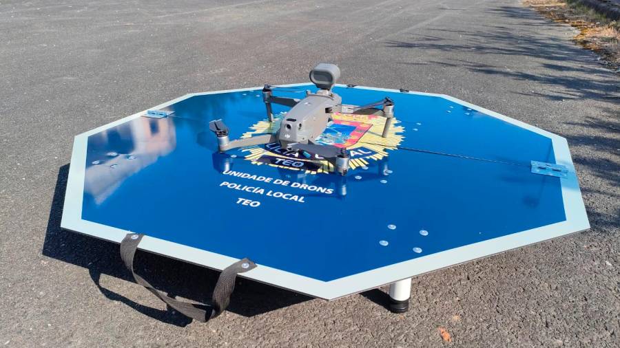 El dron que acaba de incorporar la Policía d eteo, con un coste superior a los 5.000 euros. foto: CDT