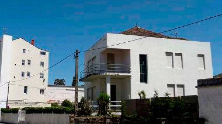 La singular Casa Becerra de estilo racionalista, en el concello de Vilagarcía de Arousa.