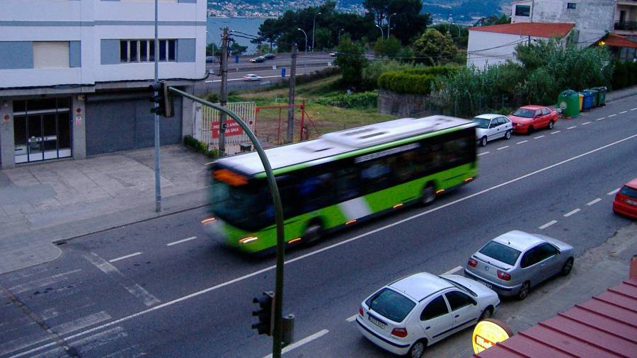 Autobús urbano en Galicia. Foto: Commons.