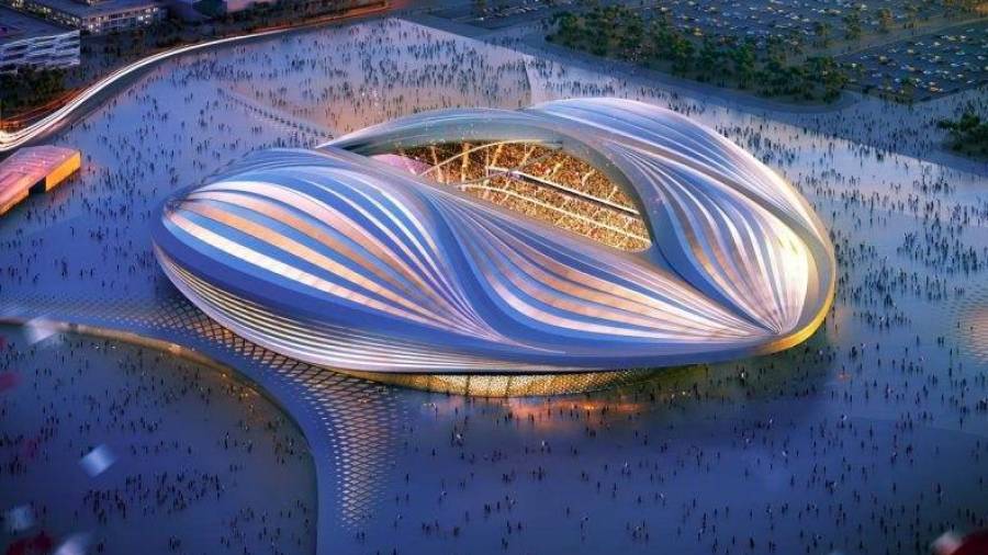 Al Wakrah Stadium. Qatar acogerá este estadio, una de las últimas obras de la arquitecta Zaha Hadid. (Fuente, www.elledecor.com)