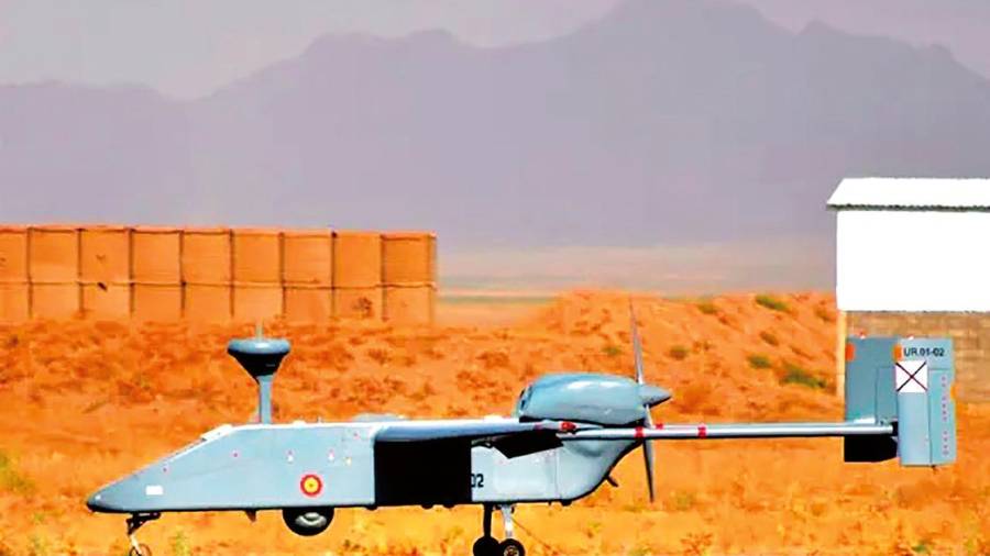 dron pasi modelo IAI Searcher MK.III en su despliegue en Afganistán. Foto: Foto: mde.es