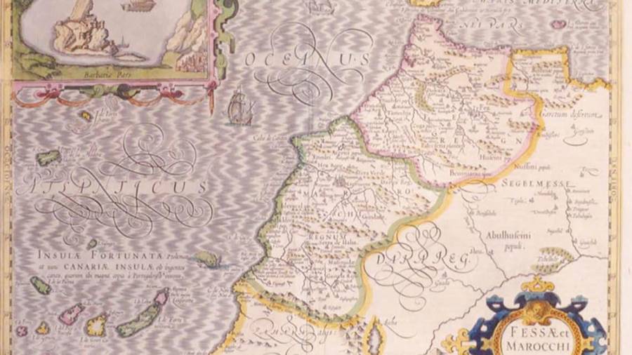 Mapa antiguo Archipiélago Cananias.