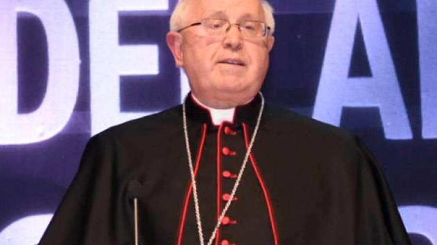 RELIGIÓN. El arzobispo de Santiago, monseñor Julián Barrio, durante un discurso.