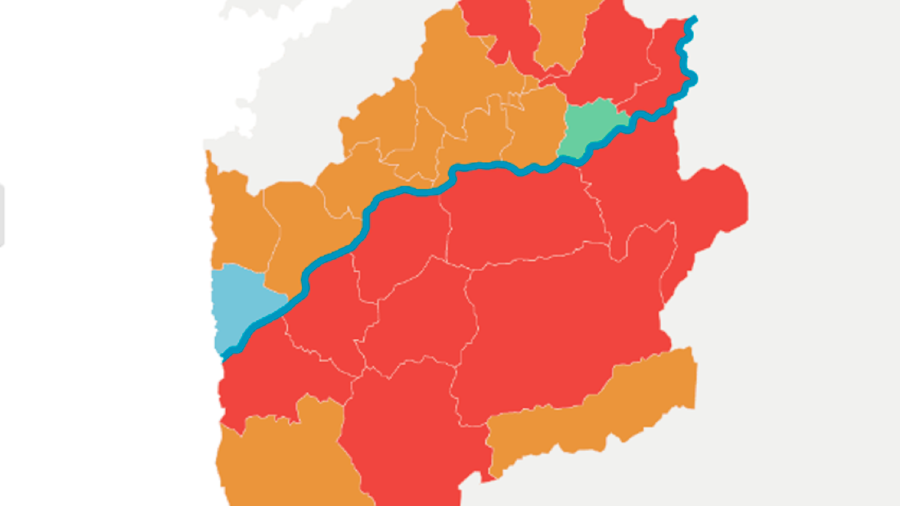 novedad. Junto a la Diputación de Pontevedra, la AECT Río Miño ha habilitado en su web ‘smartminho.eu’ un mapa interactivo que permitirá seguir la evolución del COVID en los 26 municipios fronterizos del territorio miñoto. Foto: Diputación
