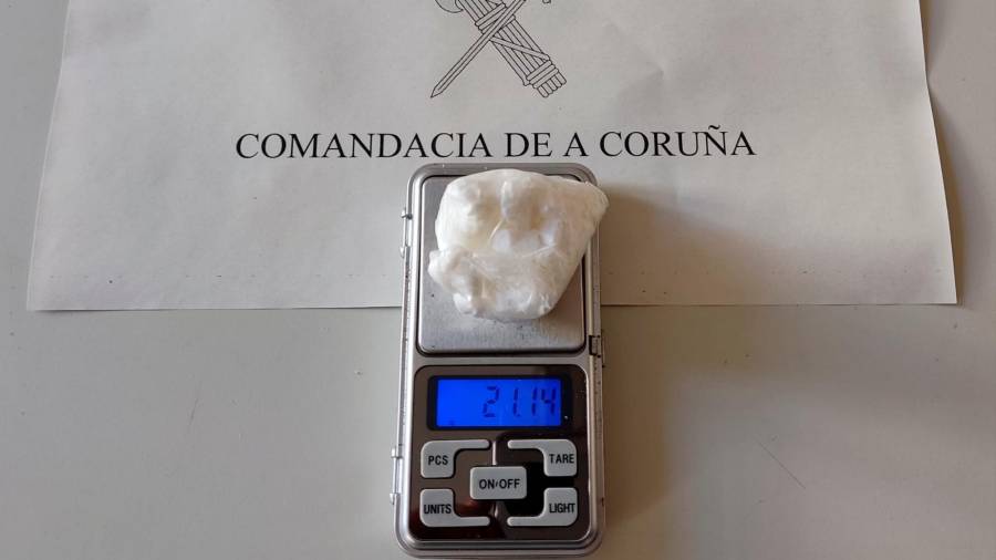Cocaína incautada en Outes. Foto: G. C.