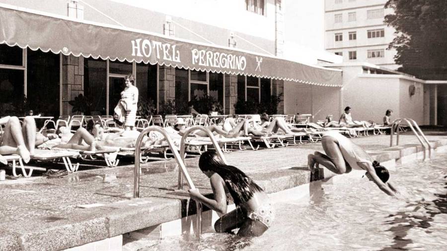 ...Cuando la única piscina descubierta para bañarte en verano era la del hotel Peregrino