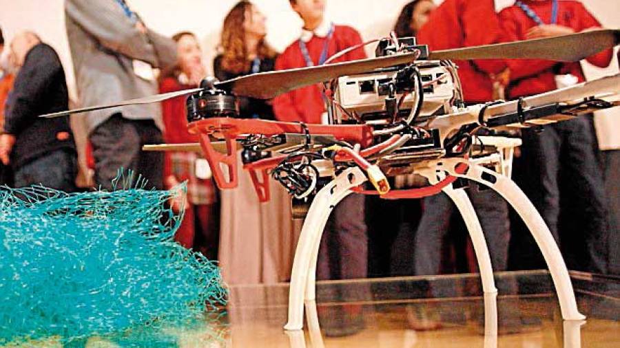 Estudiantes de A Coruña compiten en la liga de drones