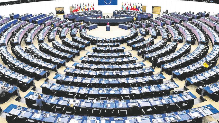 Vista general de la sala de plenos del Parlamento Europeo en Estrasburgo, el pasado diciembre..Foto: Yves Herman / Reuters