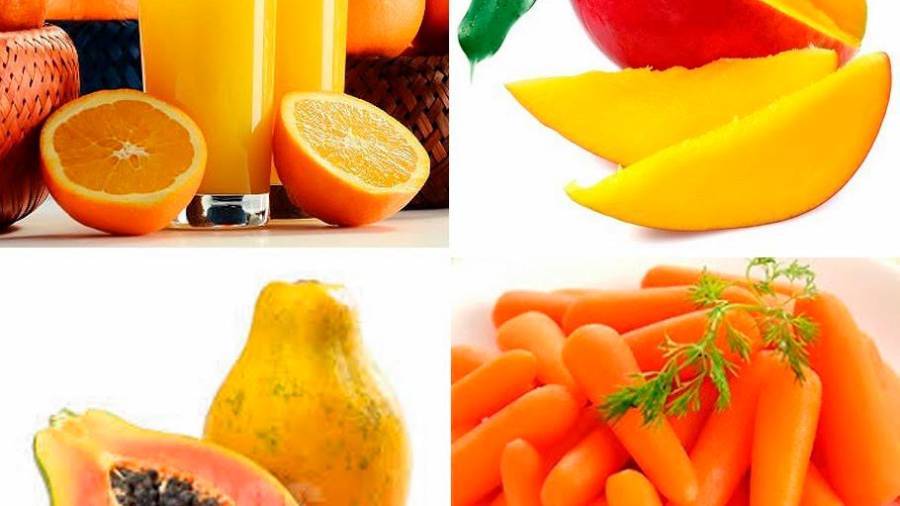 Frutas y verduras están ‘pintadas’ por la mano de la Madre Naturaleza con cinco tipos básicos de colorantes.