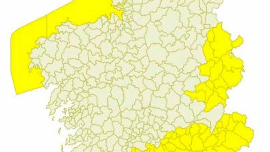 El litoral coruñés permanecerá este martes en aviso amarillo por viento y las montañas de Lugo y Ourense por tormentas - EP/METEOGALICIA