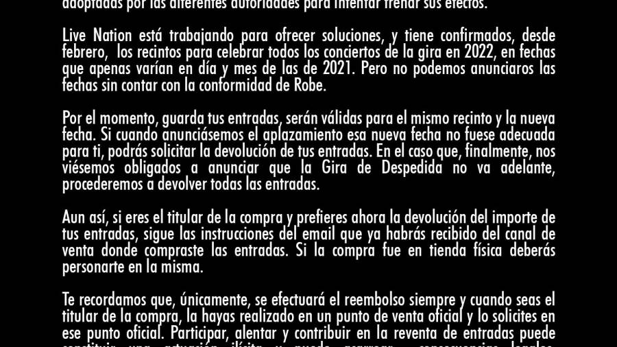 $!Extremoduro dará su concierto en Santiago en 2022 si Robe Iniesta no se niega