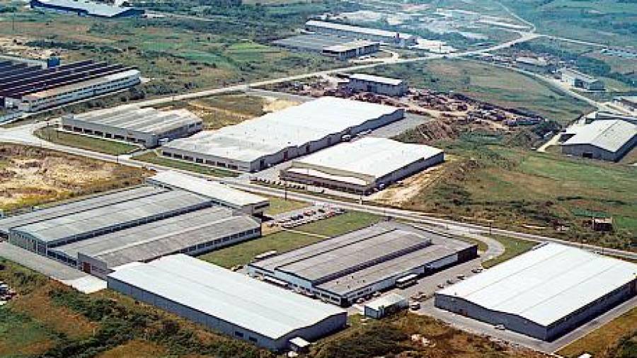 En 1984 este era la vista aérea que ofrecían en el polígono de Sabón las instalaciones de Industrias de Diseño Textil, Inditex. Foto: ITX