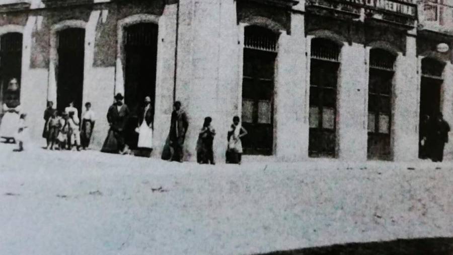 Hotel La Argentina, en el número 16 de la Senra, en el año 1915