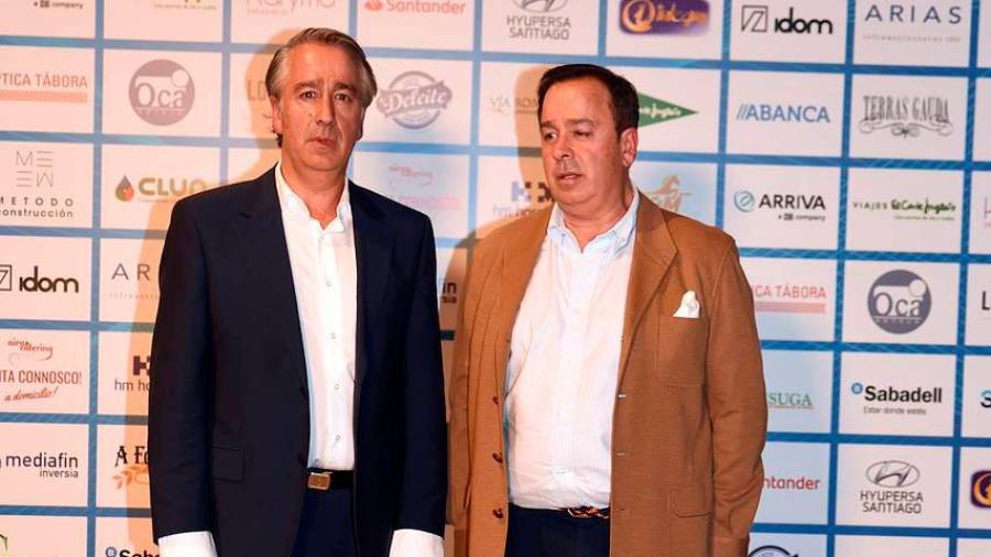 Juan y Antonio Cancela durante la gala de los Gallegos del Año. FOTO: F. BLANCO / A. HERNÁNDEZ / P. SANGIAO / N. SANTÁS / L. POLO