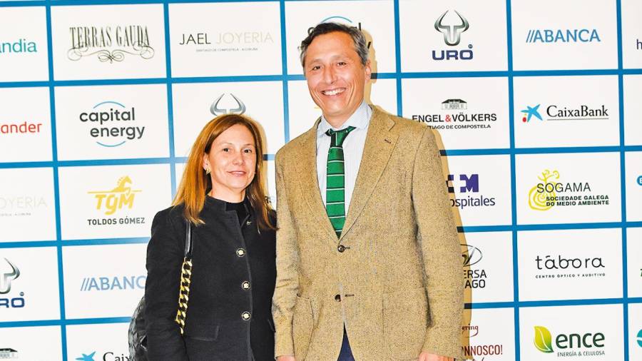 Miguel Ruiz, director Obra Civil de Acciona en Galicia y Asturias junto a su mujer Dolores Salorio.