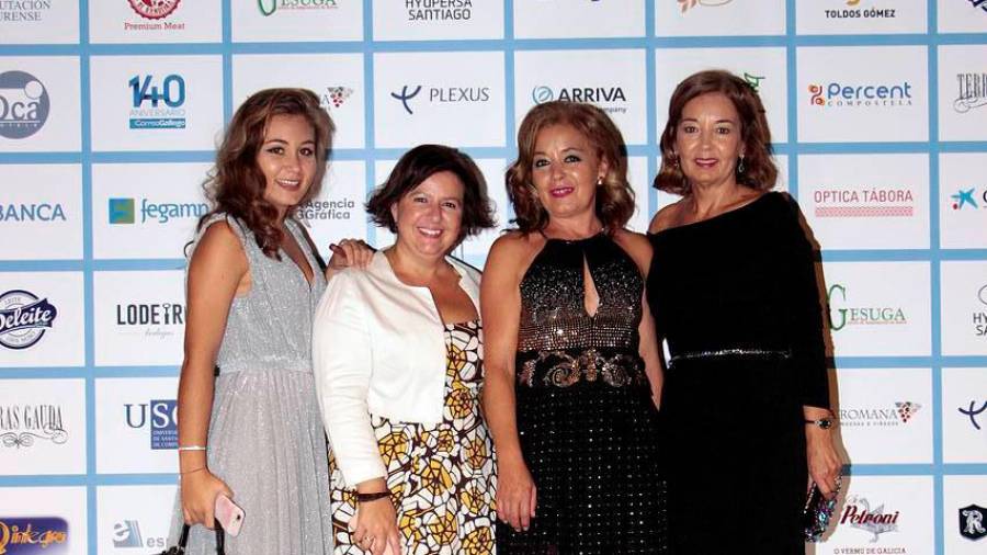Desde la izquierda: María Mayo, Mónica Seoane, Maribel Penido (ECG) y Mª Carmen Penido (Oca Hoteles). FOTO: F. Blanco, A. Hernández, P. Sangiao y E. Álvarez