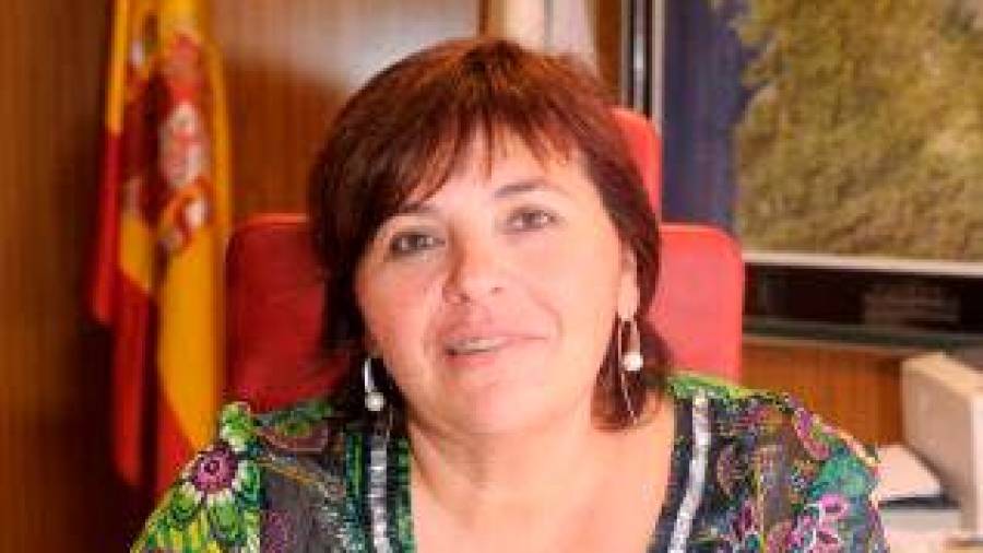 A alcaldesa de Lousame, Teresa Villaverde Pais.