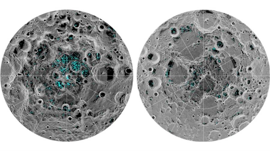 Confirmada la existencia de hielo en la superficie de la Luna