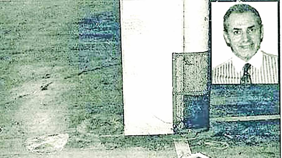 CASO ABIERTO. Imagen del sumario judicial en el que se ve el lugar donde asesinaron a Manuel Salgado (recuadro)
