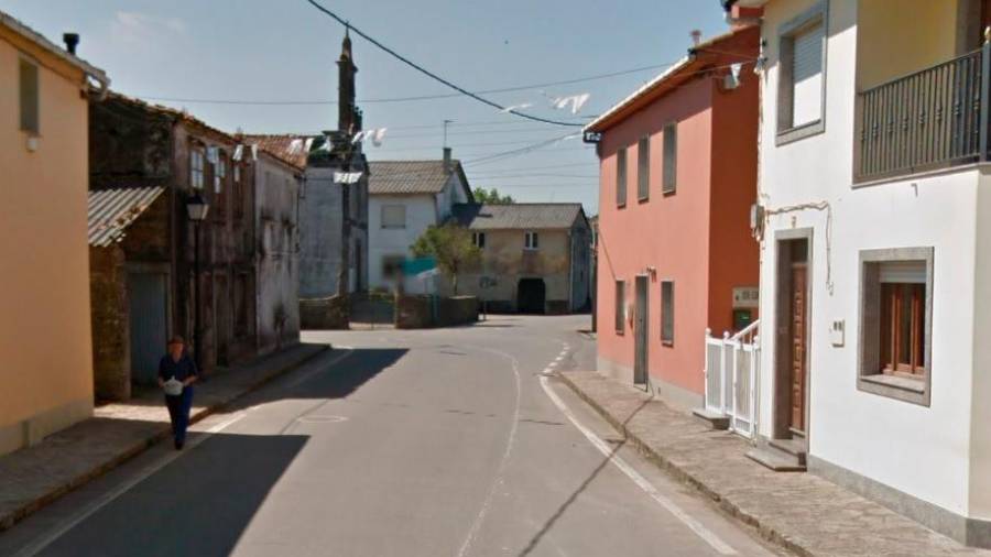 Localidade de A Calle, na parroquia ordense de Poulo, onde atoparon o corpo. Foto: GM