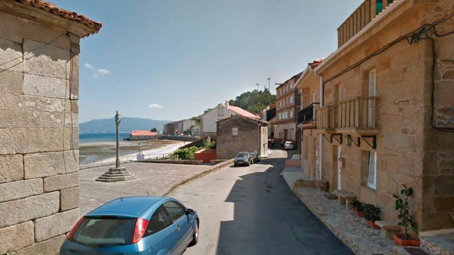 Rúa Virxe do Camiño en Muros. Foto: Google Maps.