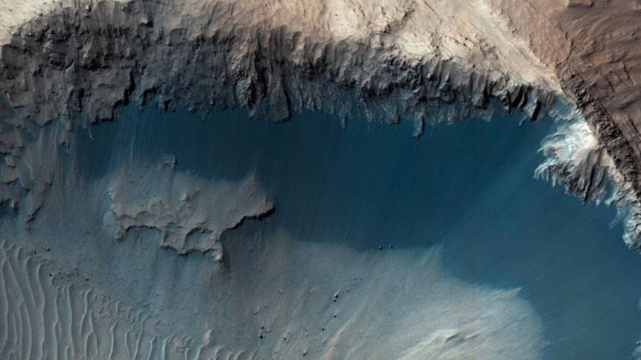 Arena en la superficie de Marte. (Fuente, JPL-Caltech / NASA).