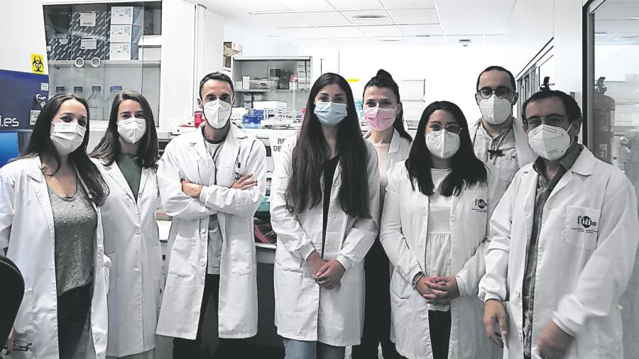 Grupo de investigación en Genética del IDIS que desarrolla la técnica para la detección del COVID. Foto: CHUS