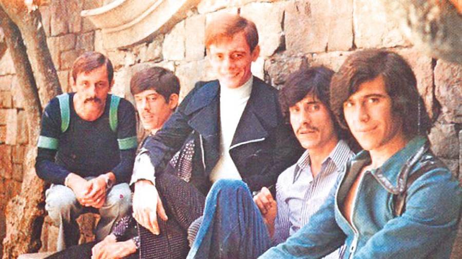 Grupo Fórmula V, primeros intérpretes del tema Cuéntame, 1969. Foto: ECG