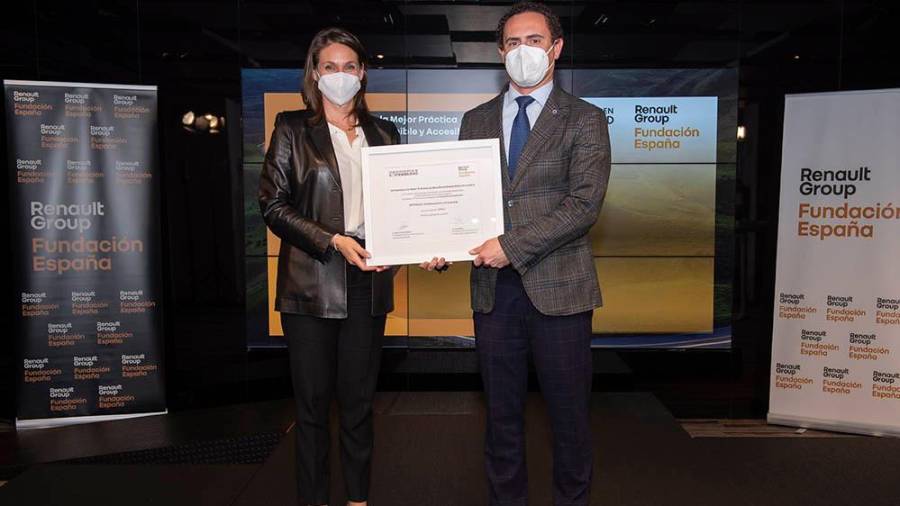 Nun evento celebrado na sede de Renault Group, en Madrid, a construtora ourensá Extraco foi distinguida na categoría de Pemes/Emprendedores da novena edición dos Premios á Mellor Práctica en Mobilidade Sostible e Accesible