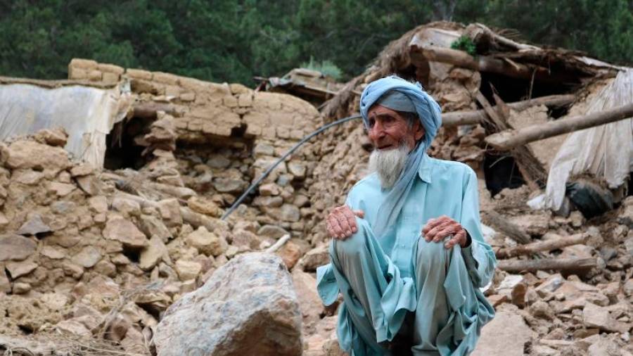 Desolación. Anciano en la provincia de Paktika, Afganistán, junio de 2022.