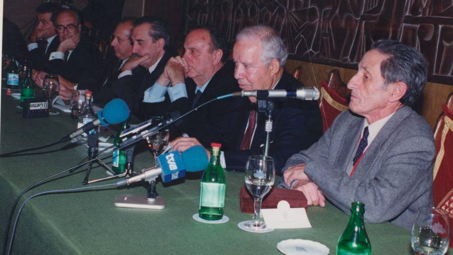 1992. Isaac Díaz Pardo. (Fuente, El Correo Gallego)