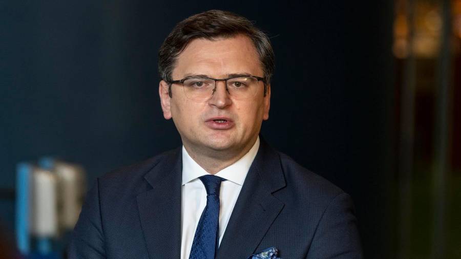 Dimitro Kuleba, ministro de Exteriores de Ucrania. FOTO: LEV RADIN