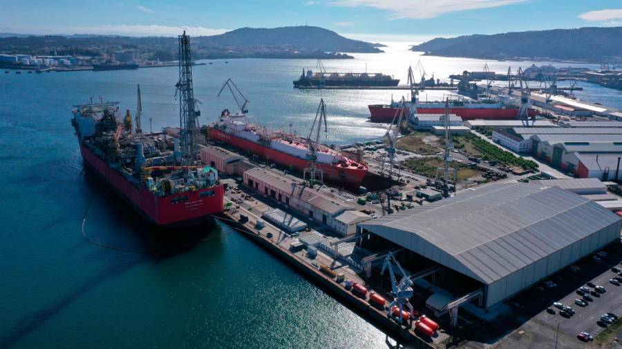 Navantia reparó en la ría de Ferrol durante 2022 hasta 19 buques. FOTO: EUROPA PRESS