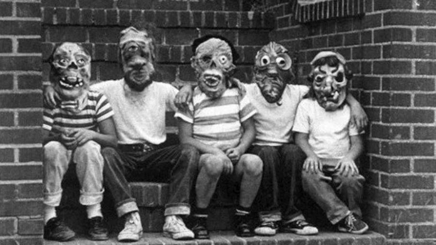 Antiguas máscaras de Halloween. (Fuente, haciendofotos.com)
