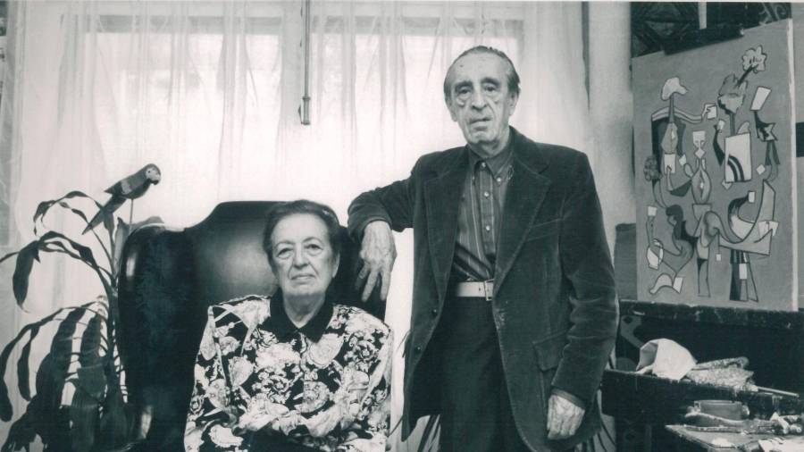 EL MATRIMONIO formado por Amparo Segarra y Eugenio Fernández Granell. Foto: Archivo Fundación Granell