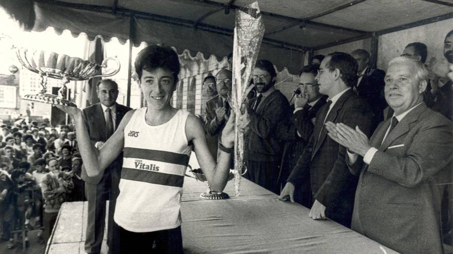 Rosa Mota, campeona olímpica de maratón nos Xogos de Seúl 1988. (Fuente, El Correo Gallego)