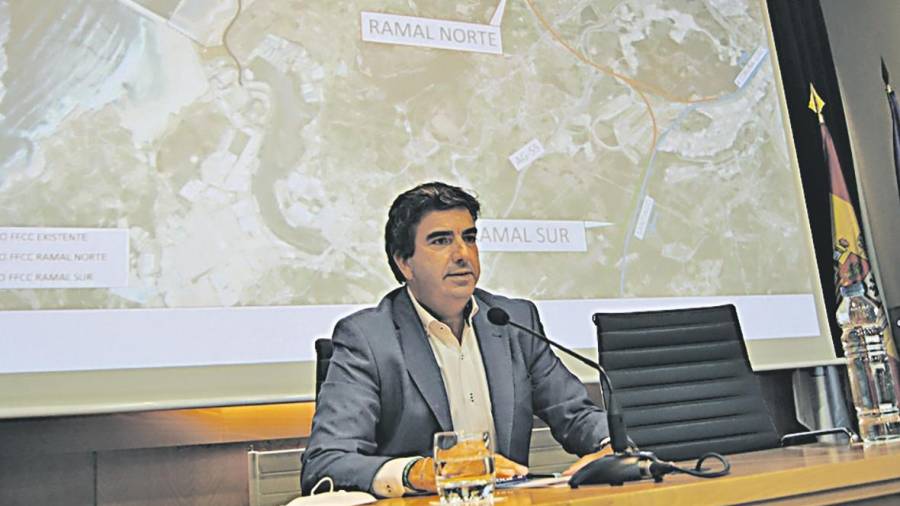 Martín Fernández Prado, en la rueda de prensa. Foto: ECG