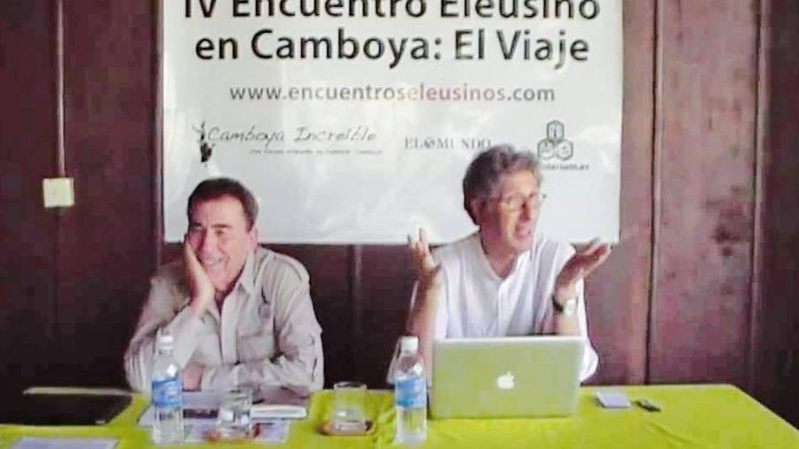Sánchez Dragó (izquierda) y Francisco López-Seivane
