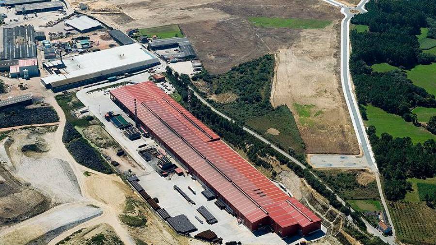 Vista aérea do parque empresarial da Laracha. Foto: Suelo Empresarial del Atlántico