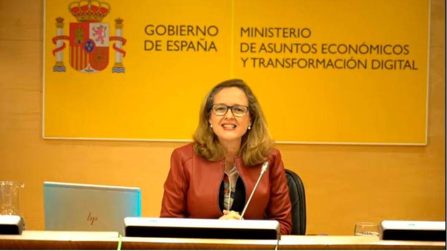 La vicepresidenta tercera, Nadia Calviño. FOTO: MINISTERIO DE ASUNTOS ECONÓMICOS 15/01/2021