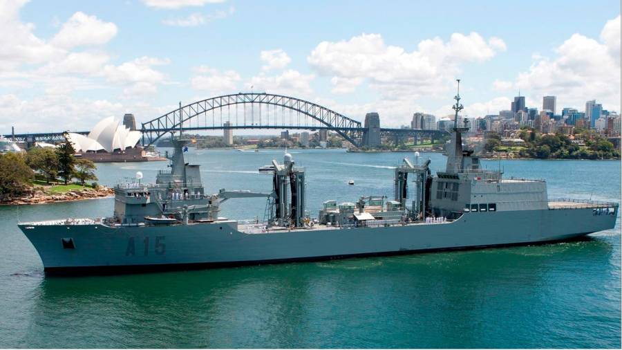 Uno de los buques fabricados por Navantia en Ferrol para Australia. Foto: Navantia