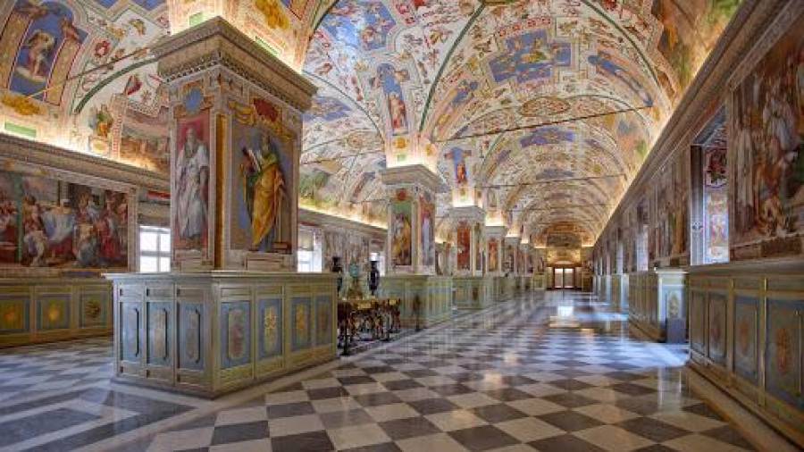 1587. Biblioteca Vaticana en Roma. De Domenico Fontana. (Imagen, digitavaticana.org)