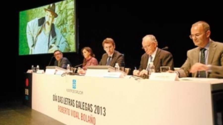 Feijóo: Vidal Bolaño prestixiou o galego como palabra dita nos escenarios