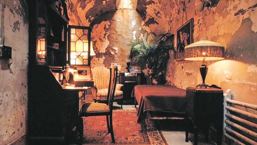 Celda de Al Capone, una lujosa habitación, aunque quizá más espartana de lo que se ha dicho siempre.