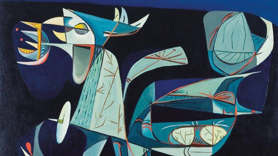 ‘el vuelo nocturno del pájaro pi, 1952’, obra del eminente Eugenio Granell