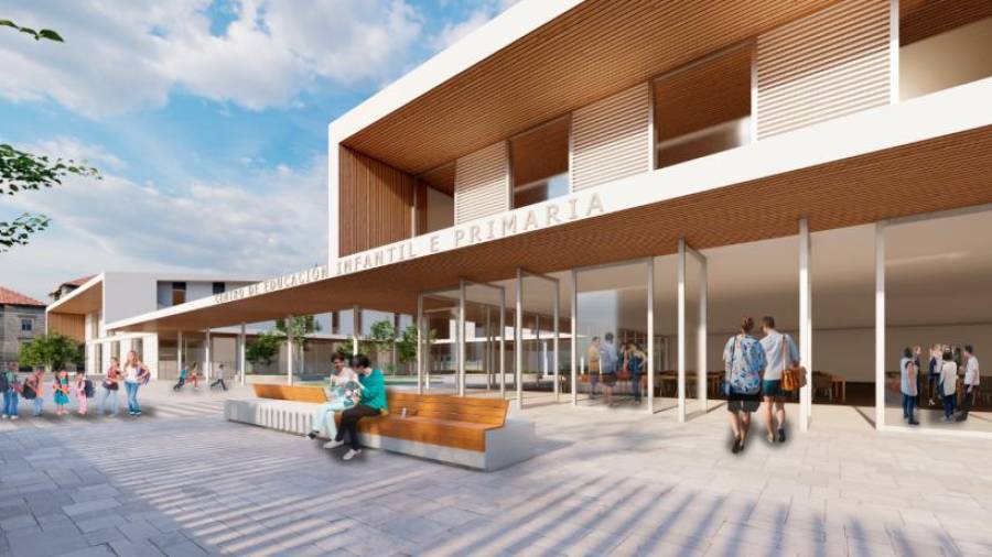 Recreación fotográfica de distintas estancias de los centros educativos del futuro, de acuerdo al Plan de Nova Arquitectura Pedagóxica presentado por la Xunta de Galicia