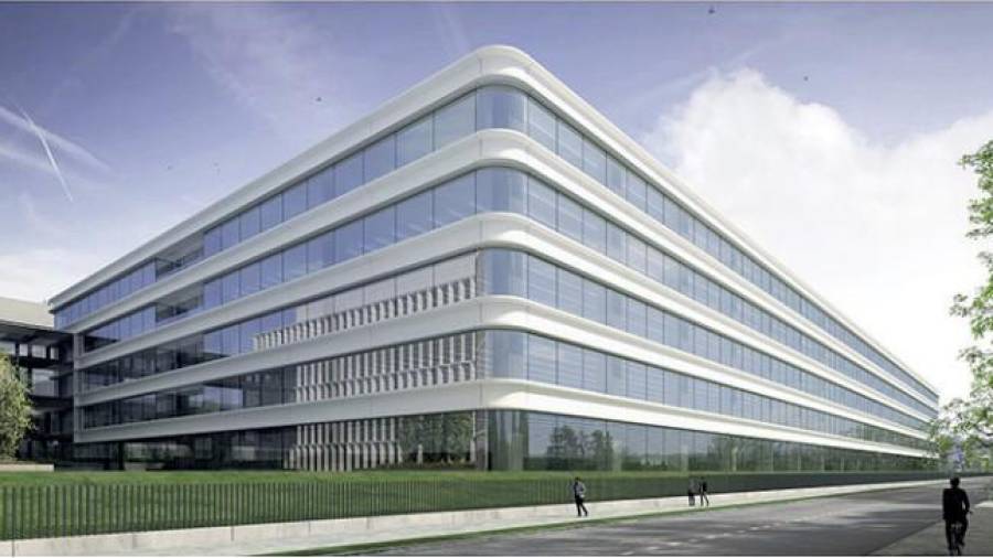 Recreación del edificio que Inditex construirá en Arteixo a partir de enero
