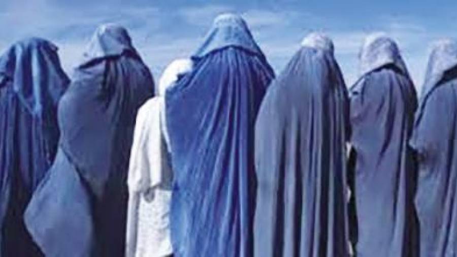Mujeres con burka. Foto: ECG