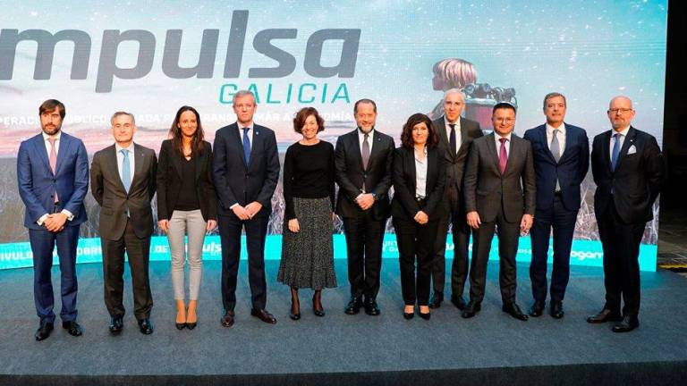 desarrollo. Miembros del consejo y del comité técnico de la sociedad púbico-privada Impulsa Galicia. Foto: E.P. 