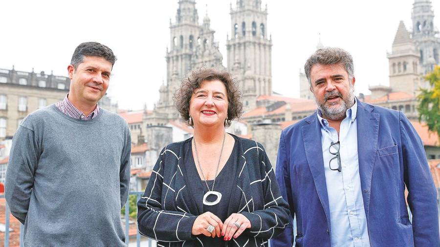 Manuel Oreiro, Ana Trevisani y Tono Mugico, organizadores de Fairway Foto: Lavandeira Jr. /EFE